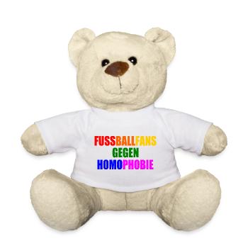 fans gegen homophobie - Teddy - Weiß - Vorne
