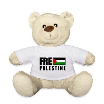 Free palestine - Nounours - blanc - Devant