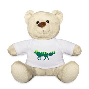 Fuchs Wildlife Fox Forêt de sapins - Nounours - blanc - Devant