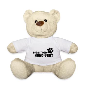 Die mit dem Hund geht - Teddy - Weiß - Vorne