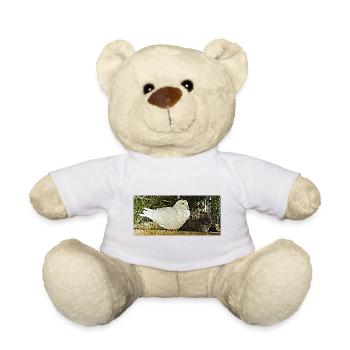 The dove bringing peace - Teddy Bear - white - Front