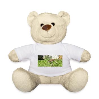 Le grand saut du kangourou - Nounours - blanc - Devant