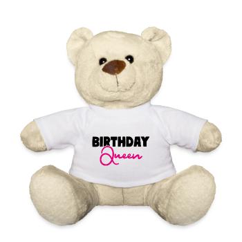 Birthday Queen Birthday Girl - Teddy - Weiß - Vorne