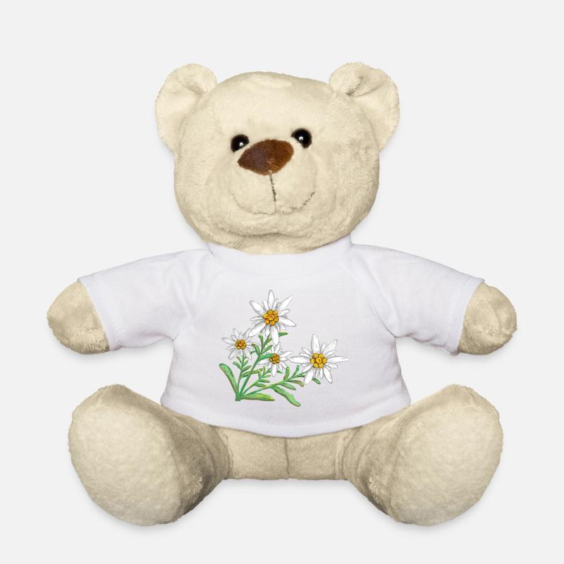 Edelweiss in den Alpen - Teddy - Weiß
