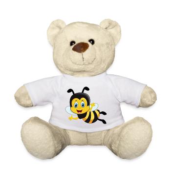 Biene süss niedlich Geschenk - Teddy - Weiß - Vorne