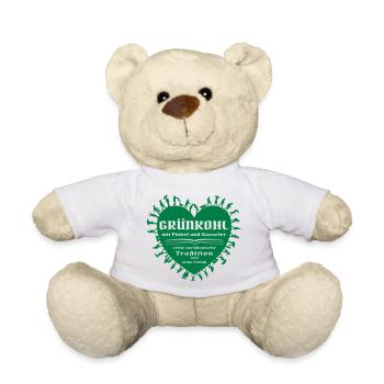 Grünnkohl mit Pinkel und Kasseler - Tradition - Teddy - Weiß - Vorne