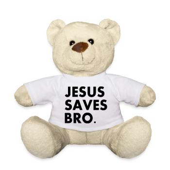 Jesus saves bro - Nounours - blanc - Devant