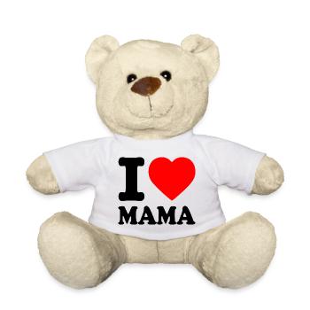 I love mama - Nounours - blanc - Devant