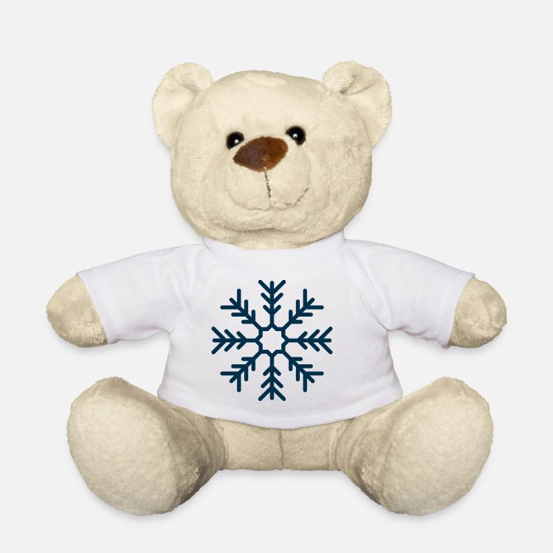 Schneeflocke - Teddy - Weiß