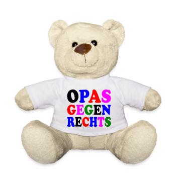 Opas gegen rechts - Teddy - Weiß - Vorne