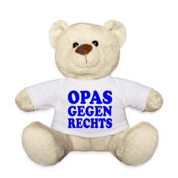 Opas gegen rechts - Teddy - Weiß - Vorne