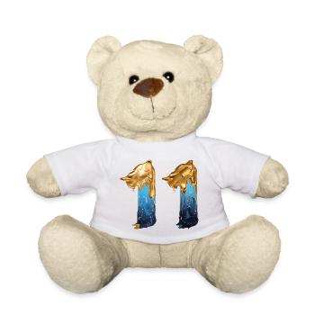 NR. 11 NUMMER 11 COOL 11. GEBURTSTAG - Teddy - Weiß - Vorne