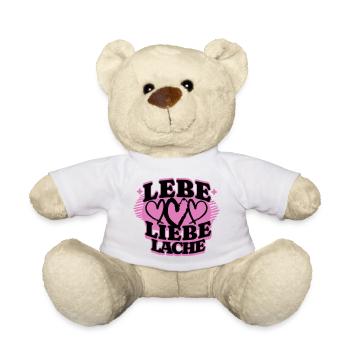 Lebe Liebe Lache 2 - Teddy - Weiß - Vorne