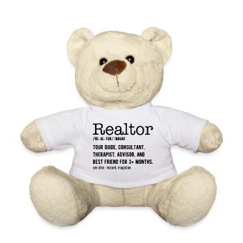 Funny Real Estate Agent - Realtor Definition - Nounours - blanc - Devant