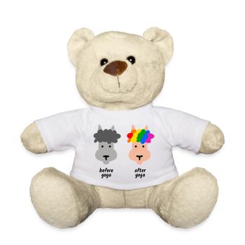 Cadeau de Lama Yoga - Nounours - blanc - Devant