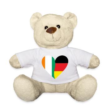 Côte d’Ivoire Allemagne Coeur - Nounours - blanc - Devant