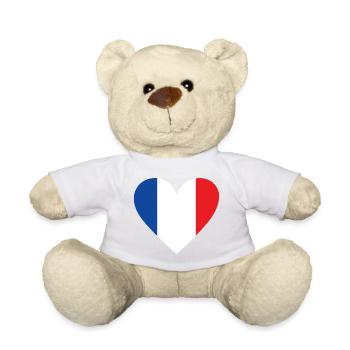 France Heart - Teddy - Weiß - Vorne