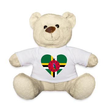 Cœur de la Dominique - Nounours - blanc - Devant