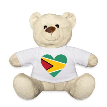 Cœur du Guyana - Nounours - blanc - Devant