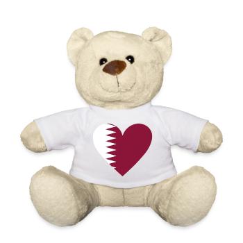 Qatar Heart - Teddy - Weiß - Vorne