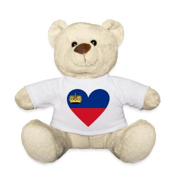 Liechtenstein Cœur - Nounours - blanc - Devant
