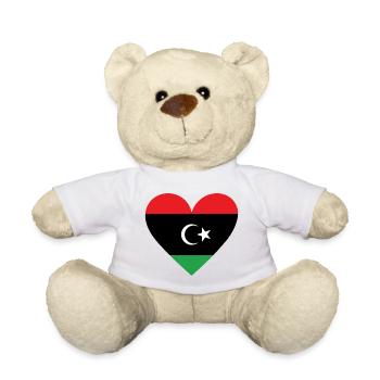Libye Cœur - Nounours - blanc - Devant