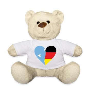 Micronesia Germany Heart - Teddy Bear - white - Front