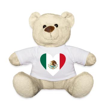 Mexico Heart - Teddy Bear - white - Front