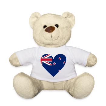 Cœur de la Nouvelle-Zélande - Nounours - blanc - Devant