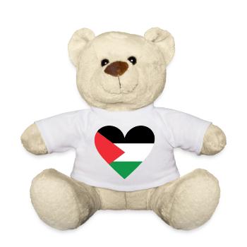 Cœur de Palestine - Nounours - blanc - Devant