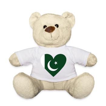 Pakistan Heart - Teddy Bear - white - Front