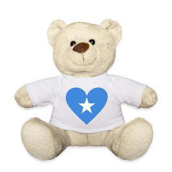 Somalie Cœur - Nounours - blanc - Devant