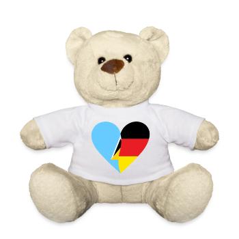 St. Lucia Germany Heart - Teddy - Weiß - Vorne