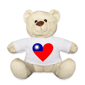 Taïwan Cœur - Nounours - blanc - Devant