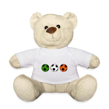 Football Irlande Flag Ball Sports - Nounours - blanc - Devant