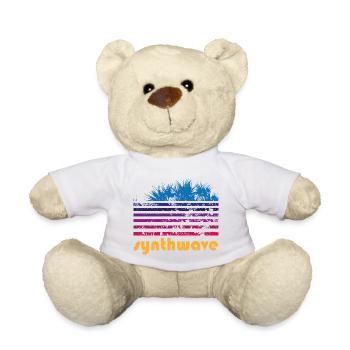 synthwave pandanus - Teddy - Weiß - Vorne