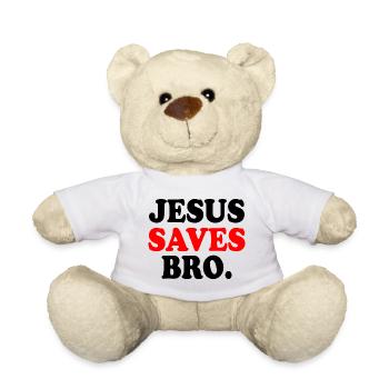 Jesus saves bro - Nounours - blanc - Devant