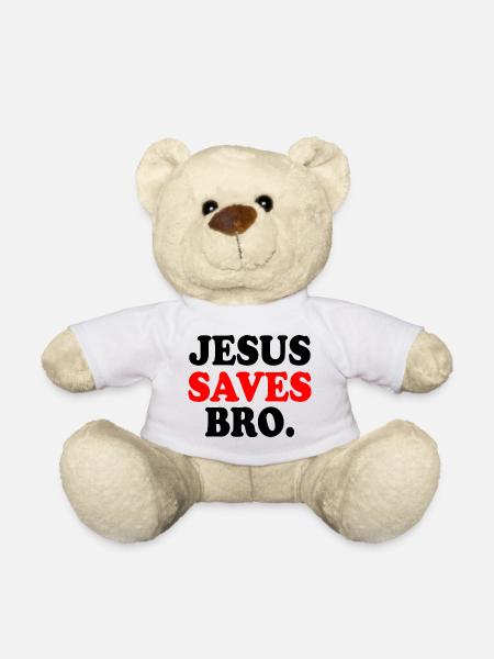 Jesus saves bro - Nounours - blanc