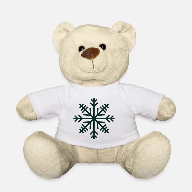 Flocon de neige - Nounours - blanc