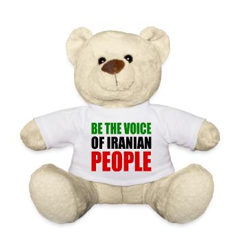 Be the voice of iranian people - Nounours - blanc - Devant