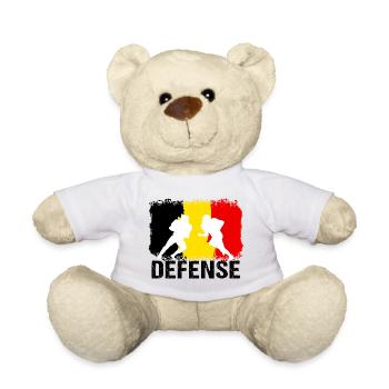 American Football Belgien Defense - Teddy - Weiß - Vorne