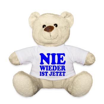 Nie wieder ist jetzt - Teddy - Weiß - Vorne