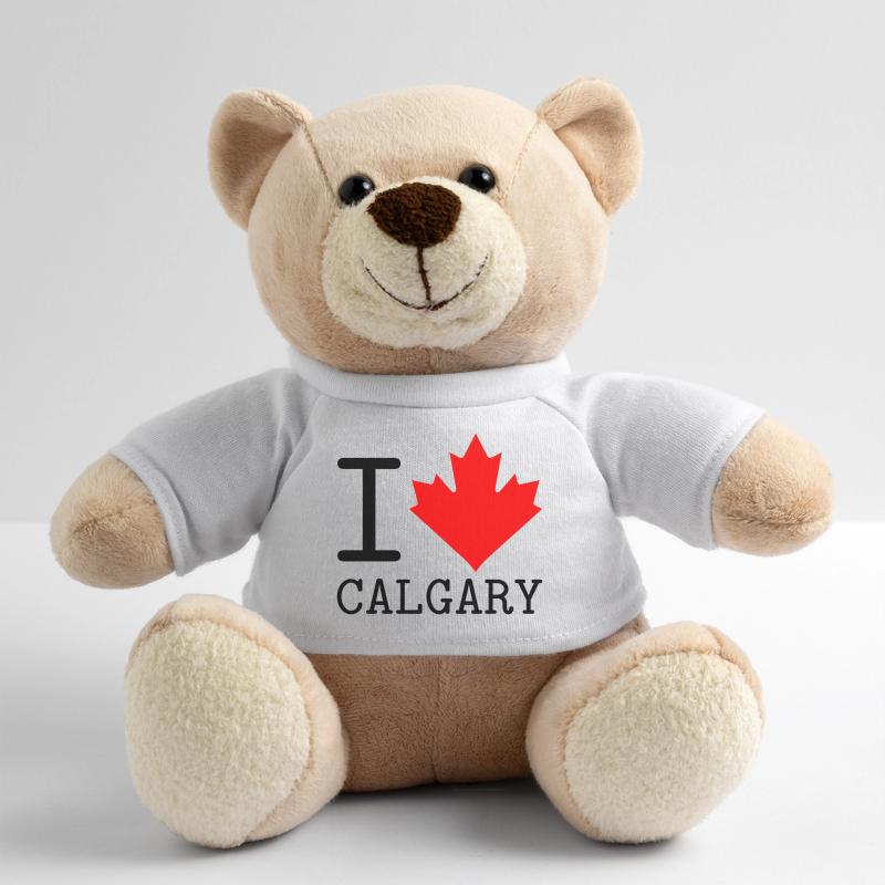 Ich liebe Calgary, Alberta Kanada Maple Leaf Teddy
