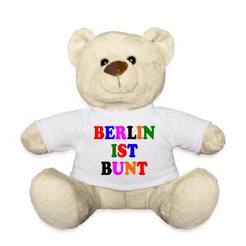 Berlin ist bunt - Teddy - Weiß - Vorne