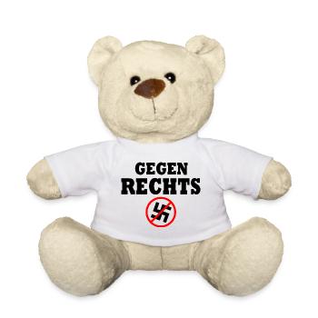 Gegen rechts - Teddy - Weiß - Vorne