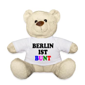 Berlin ist bunt - Teddy - Weiß - Vorne