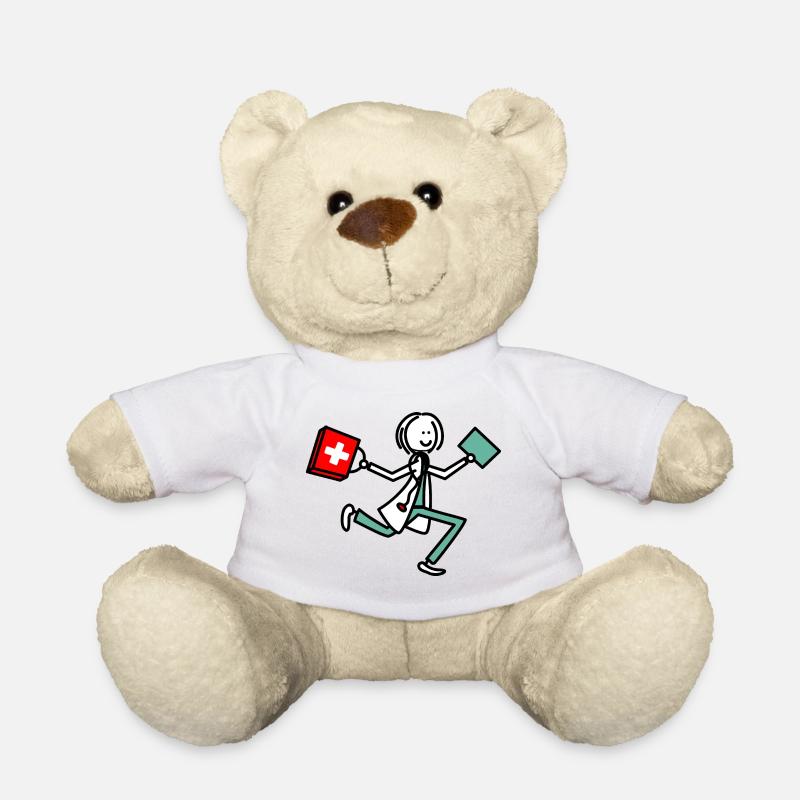 Ärztin - Teddy - Weiß