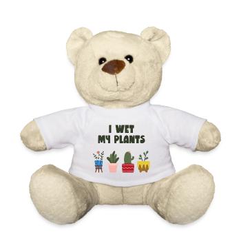 Je mouille mes plantes - Nounours - blanc - Devant