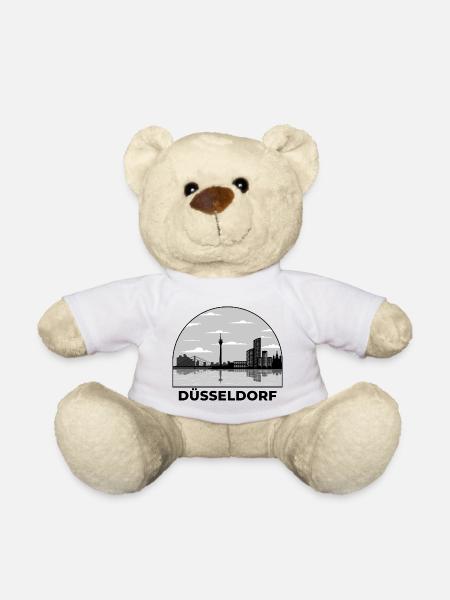 Düsseldorf City Skyline Germany Düsseldorf - Teddy - Weiß