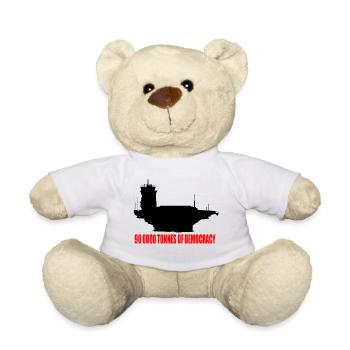 90 000 TONNES DE DÉMOCRATIE - Nounours - blanc - Devant